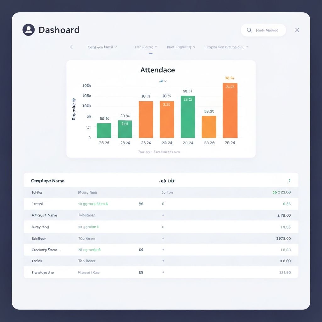 EasyAttendance Dashboard Preview
